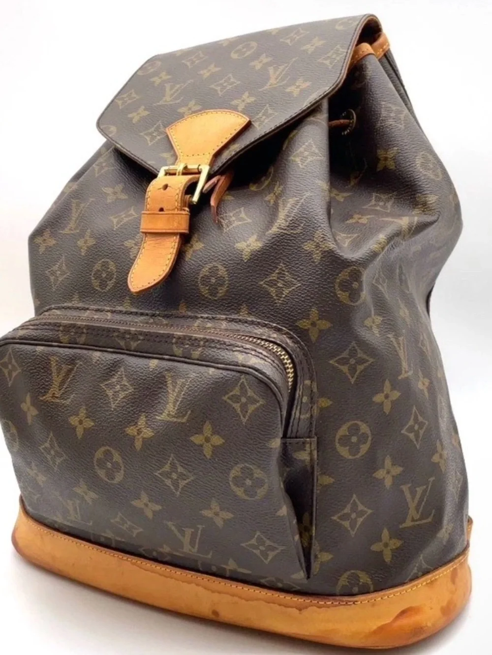 Louis Vuitton Monogram Backpack in Brown and Tan